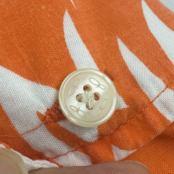 OP Ocean Pacific Mens M Orange Hawaiian Shirt Pineapples Surf Beach Tropical - Picture 10 of 10